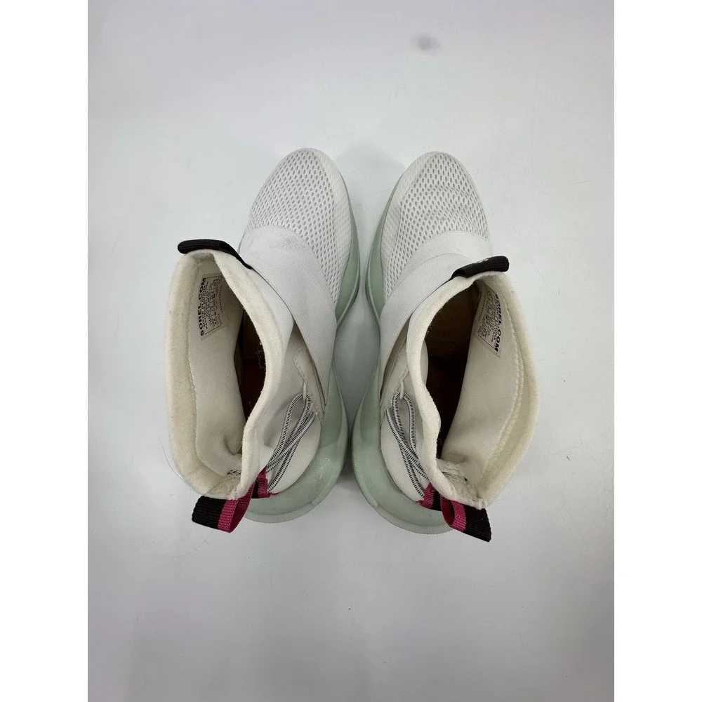 Sorel Women's Shoes NL 4818-125. Size‎ 9.5 Explorer Defy Mid. Green And White